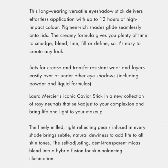 LAURA MERCIER RoseGlow Caviar Stick Eye Color STRIKE A ROSE - Picture 13 of 13